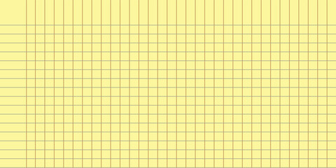Simple Yellow lined paper. Notebook paper background. Vector Illustration