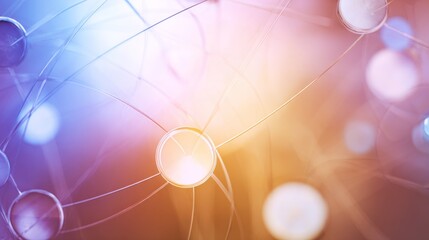 contradictory. Abstract data analytics concept with flowing connections and symbolic elements on a modern background. pitch deck slides.
