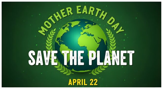 Mother earth day save the planet april 22