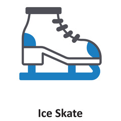 Ice Skate Vector icon which can easily modify or edit