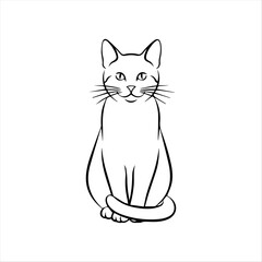 Adorable Cat Graphic Design
