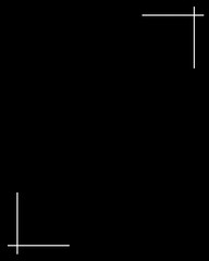 Abstract Black and White Geometric Frame with Subtle White Lines on a Black Background