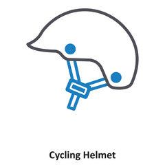 Cycling Helmet Vector icon which can easily modify or edit
