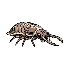 vector antlion with white background