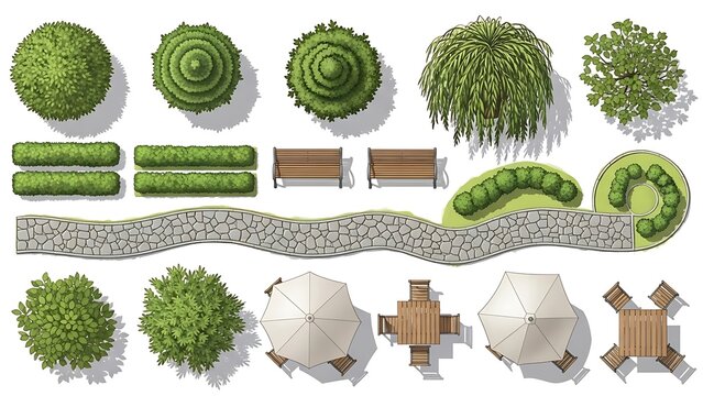Landscape architect's stylish top-down plan for a vibrant new park design