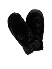 A textured black heart shape made of rough material isolated on transparent background