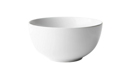Minimalist white ceramic bowl on black background