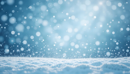 Fototapeta premium christmas background with snowflakes