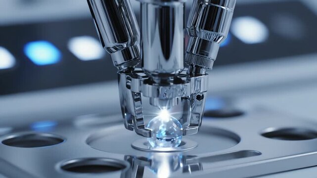 Robotic Pipette Storing Synthetic DNA in Silica Capsules for Millennia-Long Data Preservation &ndash; AI Generated