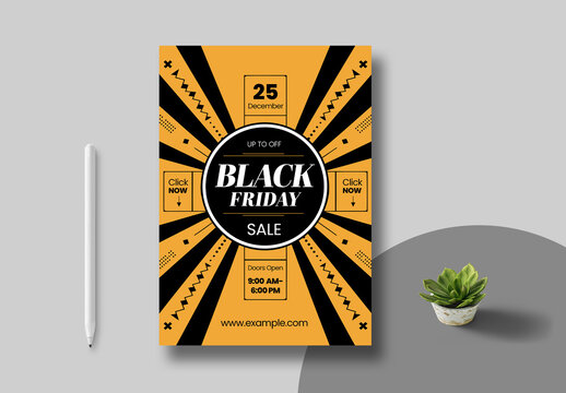 Black Friday Sale Flyer Template Layout