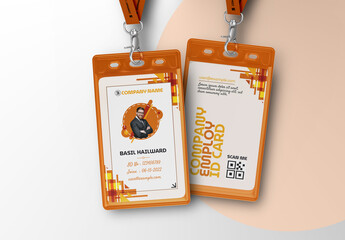 Abstract Professional Corporate ID Card