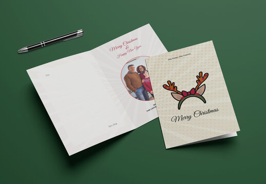 Christmas Card Template Layout