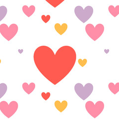 seamless pattern with hearts