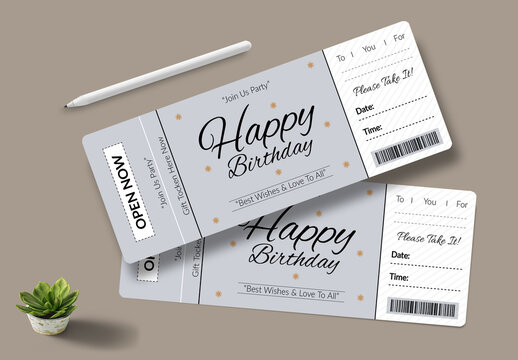 Event Ticket Design Template