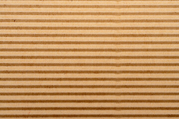 Corrugated Cardboard Texture with Horizontal Lines