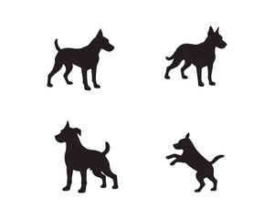 Wild & Domestic Animal Silhouette Icons – Solid Black Vector
