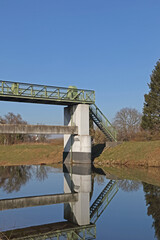 Staustufe in einem Kanal