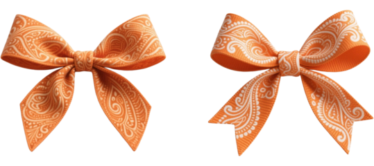 リボン　ペイズリー柄　模様　柄　装飾物