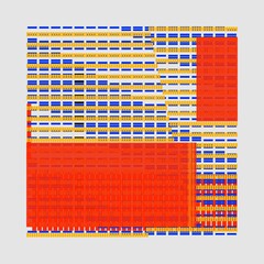 Abstract Data Stream Pattern with Colorful shapes, Geometric Grid with Repeating Color Blocks