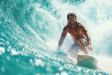 Cool image of a surfer in action 