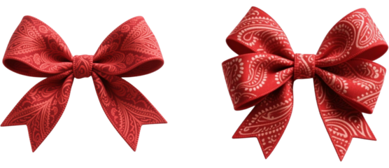 リボン　ペイズリー柄　模様　柄　装飾物