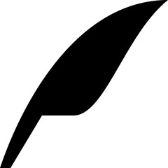 black and white feather