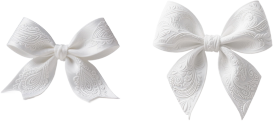 リボン　ペイズリー柄　模様　柄　装飾物