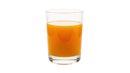 Fresh orange juice in a clear glass