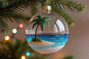 Celebratory red frame featuring snowflake edges and ornaments