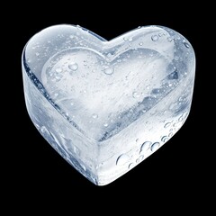 heart shaped ice