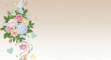 vector illustration of a floral background