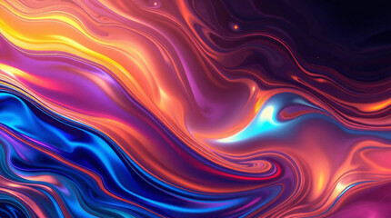 Obraz premium Vibrant Abstract Energy Wave