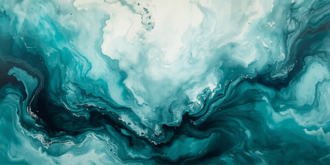 Blue abstract water surface texture background with cold ice foam