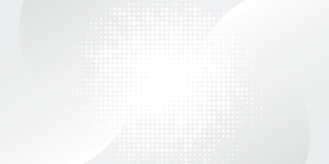 White geometric abstract background overlap layer on bright space with lines effect decoration. Modern graphic design element circles style concept for banner, modern vector arts