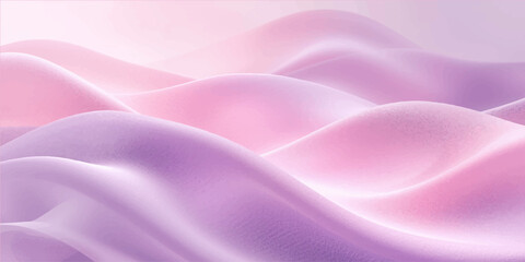 Fototapeta premium Elegant, luxurious pink and purple silk satin fabric texture backdrop with a smooth, flowing wave pattern