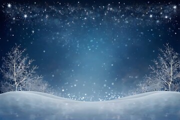 winter landscape with snow and trees