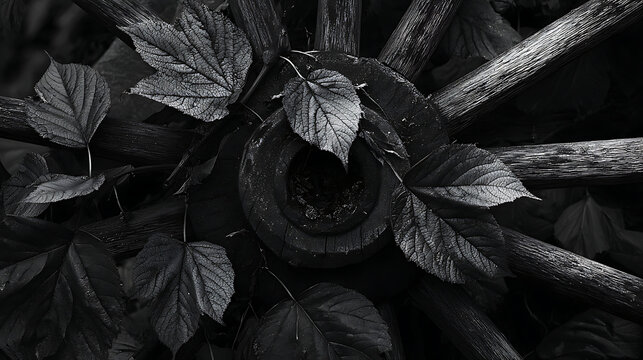The profound silence of leaves bearing witness to the turning wheel of time (3)