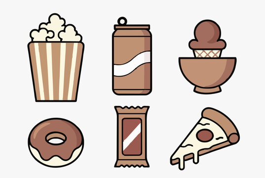 Cartoon Food Icons