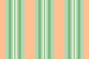Clean vertical stripes in pale green and peach. Graphic pattern is well suited for backgrounds, textiles, or web design projects. Seamless repeat available.