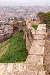 Fototapeta premium Derbent Fortress. Part of the fortress wall. Dagestan, Derbent, Russia