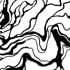 Vector illustration of an abstract waves Y2K stylized background
