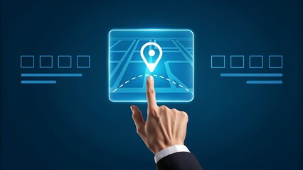 Find your destination with a modern digital map and easy navigation on a mobile device