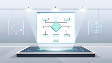 Streamline your workflow with this modern organizational chart for strategic planning