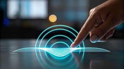 Experience modern touch technology with futuristic interface and intuitive control