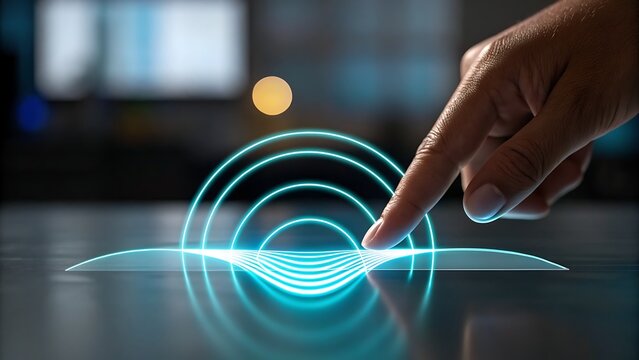 Experience modern touch technology with futuristic interface and intuitive control