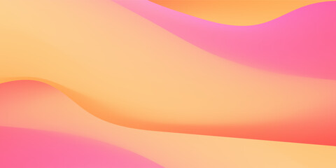 Bright and smooth gradient background blending pink, orange, and yellow hues. neon garident