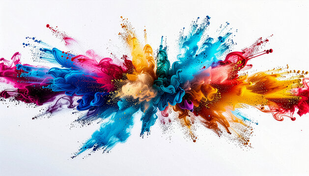 Kreativer Color-Splash-Hintergrund f&uuml;r moderne Design