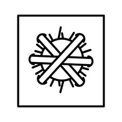 Radiation Prohibited Sign Icon