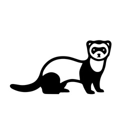 Obraz premium Pet animal icon black and white vector design 