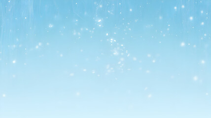 Fototapeta premium Soft blue gradient with sparkling white particles abstract background texture